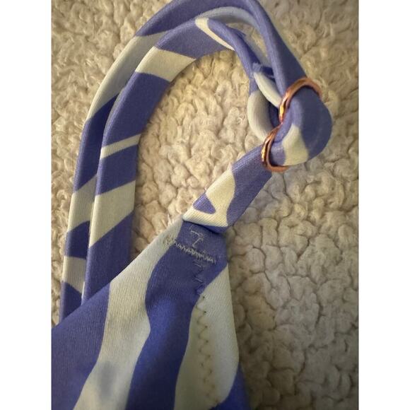 NWT Purple & White Keyhole zebra print bralette by Shade & Shore. - Picture 2 of 8